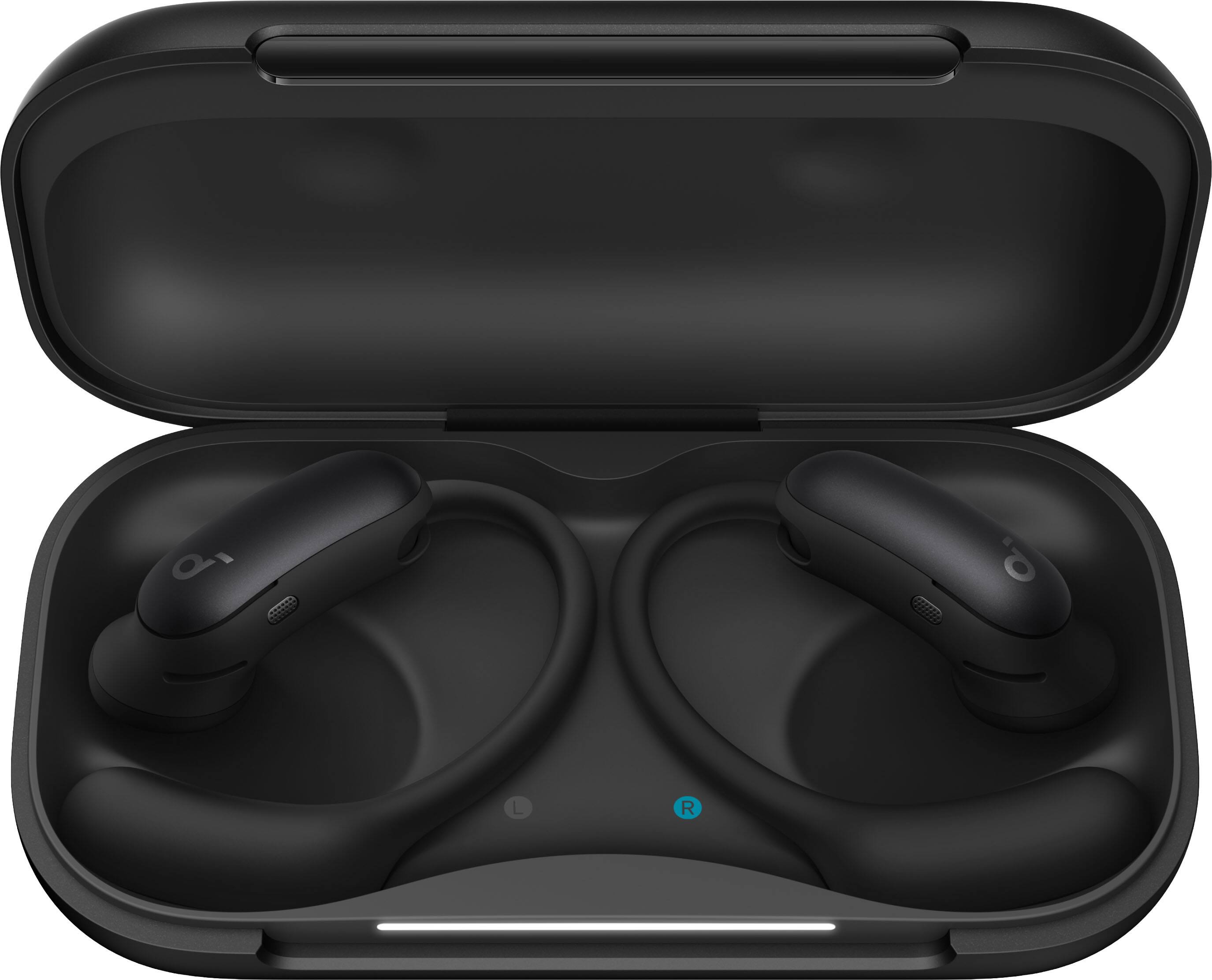 Alt View 7. Soundcore - by Anker AeroFit 2 Pro Dual-Form Wireless Bluetooth Earbuds with Open-Ear and Active Noise Cancellation Seamless Switch - Black.