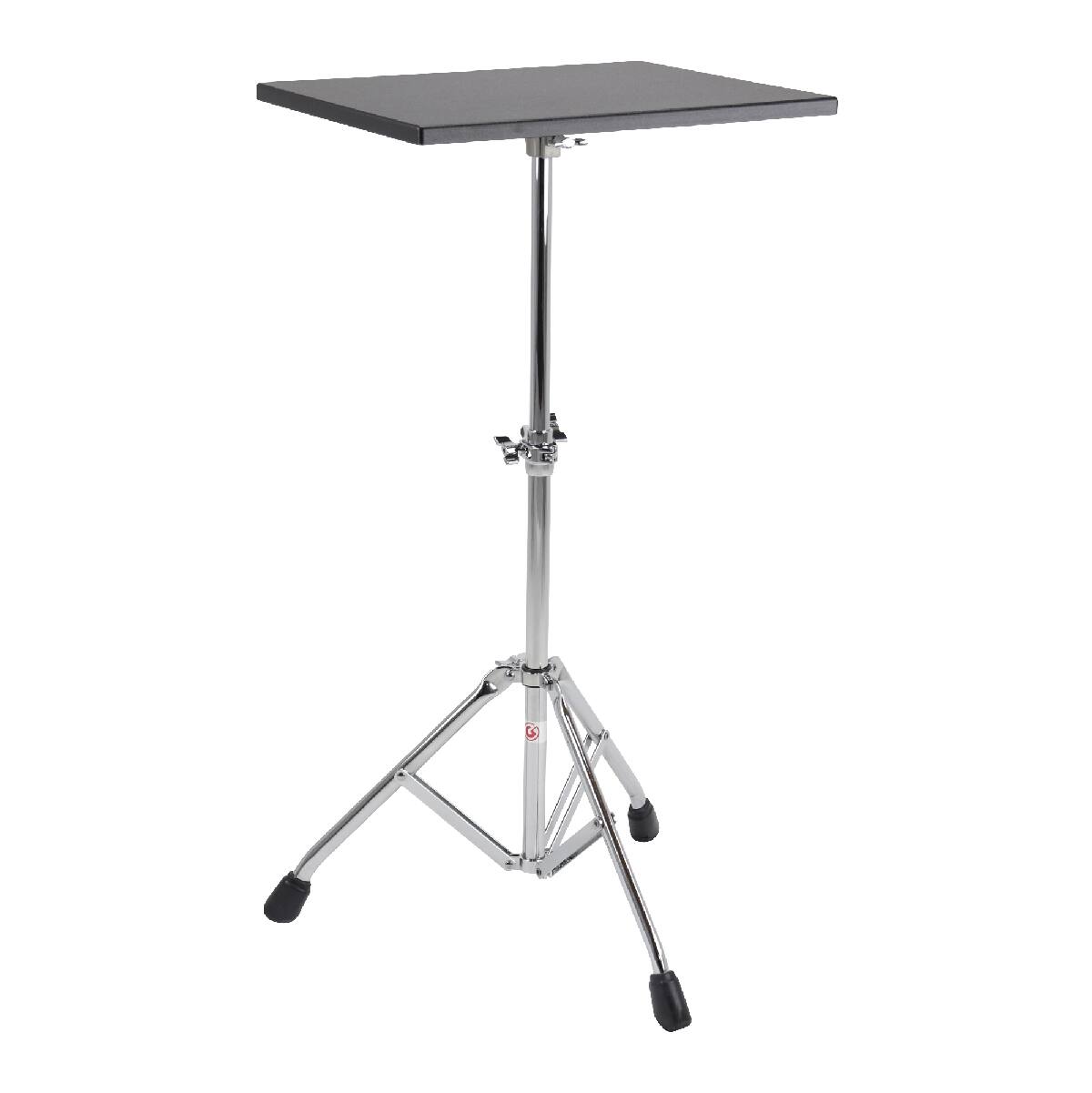 Front. Gibraltar Hardware - Workstation Elliptical Leg Base 2-tier Stand with 15 x 18 Mounted Table, Adjustable and Portable.
