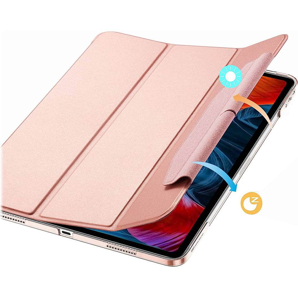 Alt View 17. SaharaCase - ESR Folio Case for Apple iPad Pro 12.9 (4th, 5th, and 6th Gen 2020-2022) - Rose Gold.
