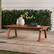Alt View 12. Walker Edison - Modern Solid Acacia Wood Slatted Outdoor Coffee Table - Brown.