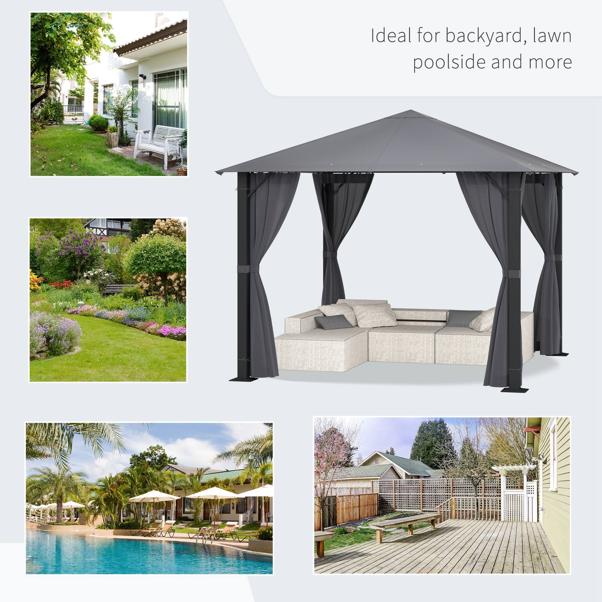 Ideal for backyard, lawn poolside and more