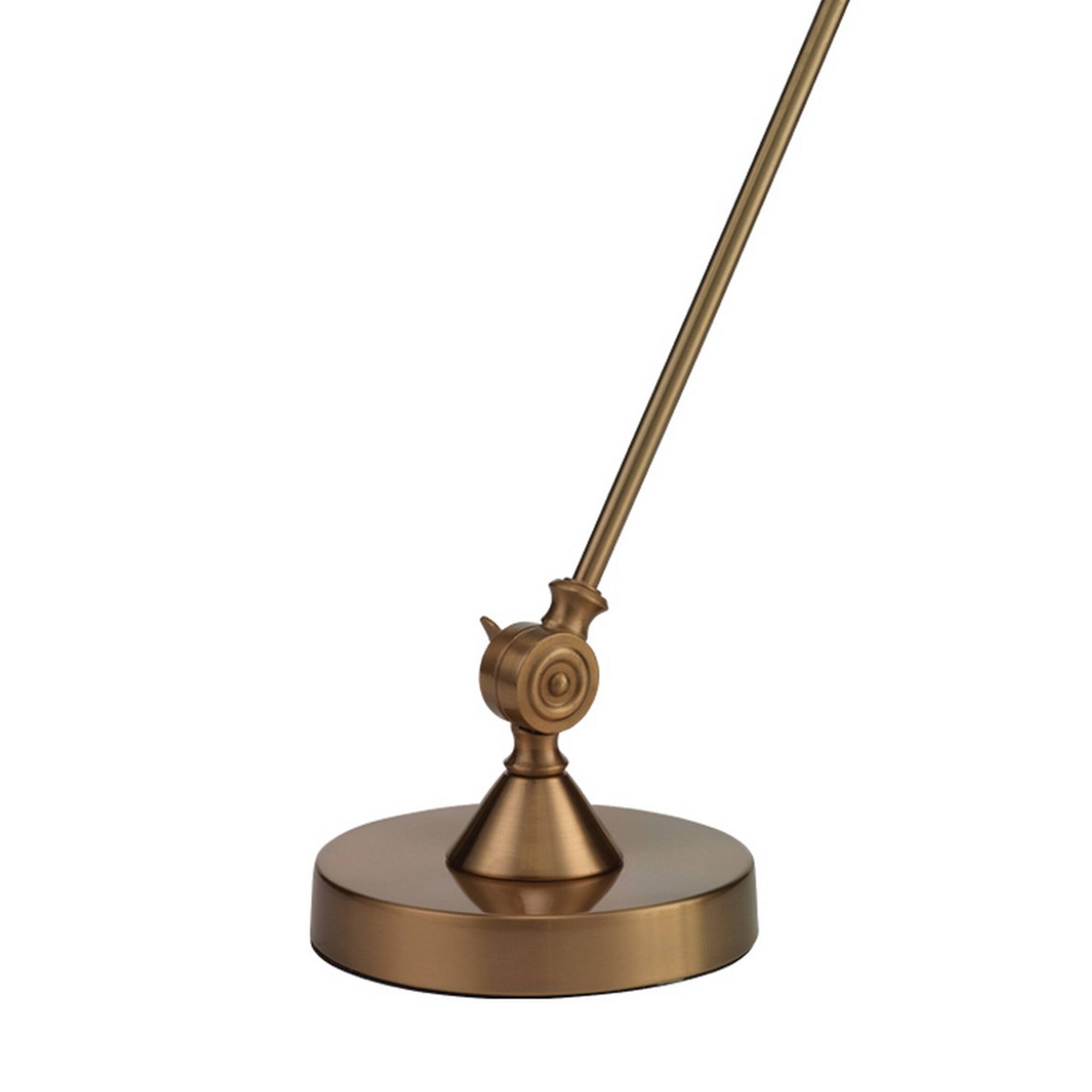 Back. Manhattan Lane - Table Lamp with Adjustable Tubular Metal Frame - Brass.