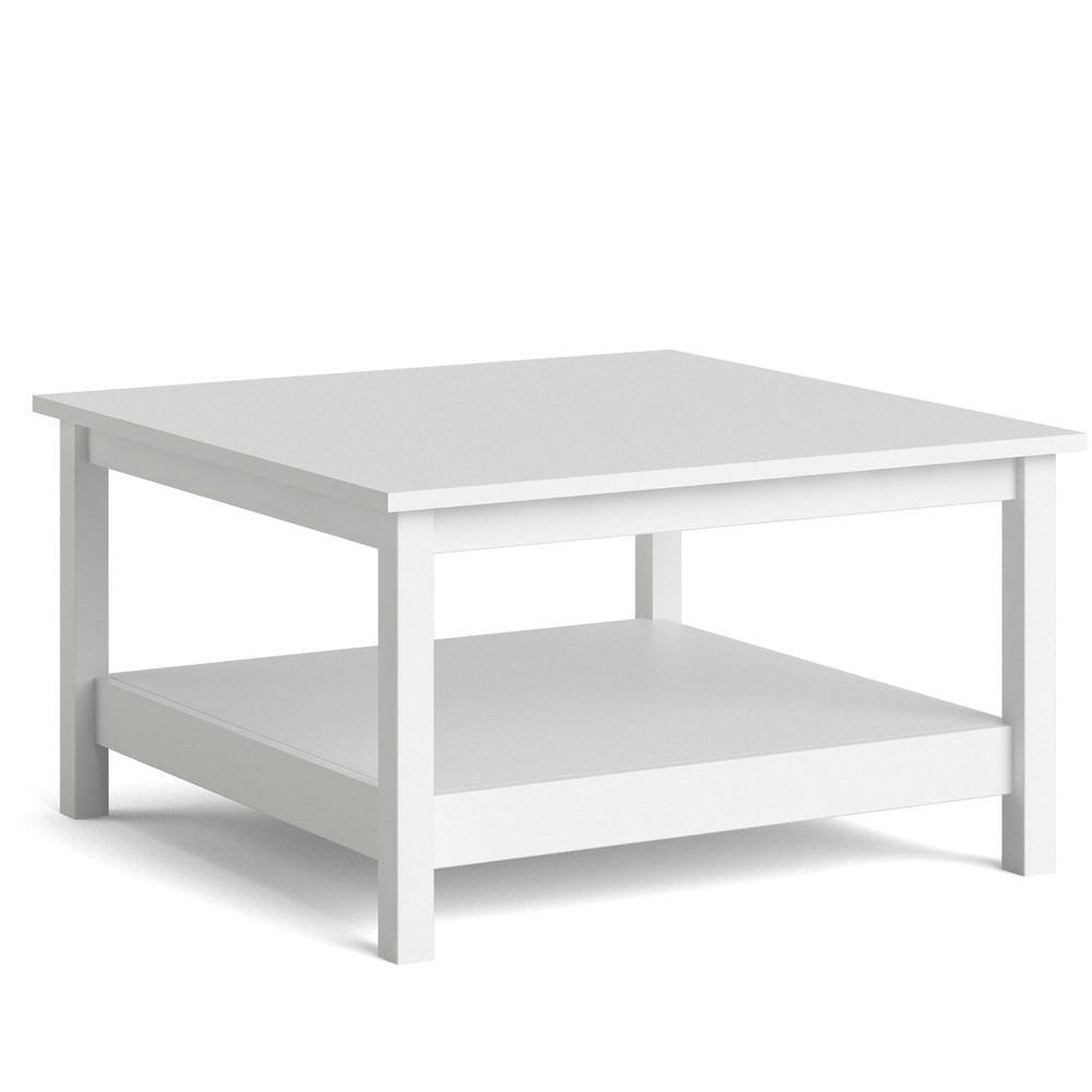 Front. Tvilum - Madrid Coffee Table, White - White.