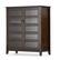 Angle. Simpli Home - Burlington Medium Storage Cabinet - Mahogany Brown.