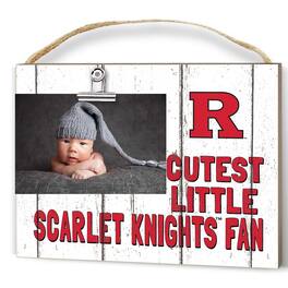 Jardine - Rutgers Scarlet Knights 8'' x 10'' Cutest Little Weathered Logo Clip Photo Frame - White