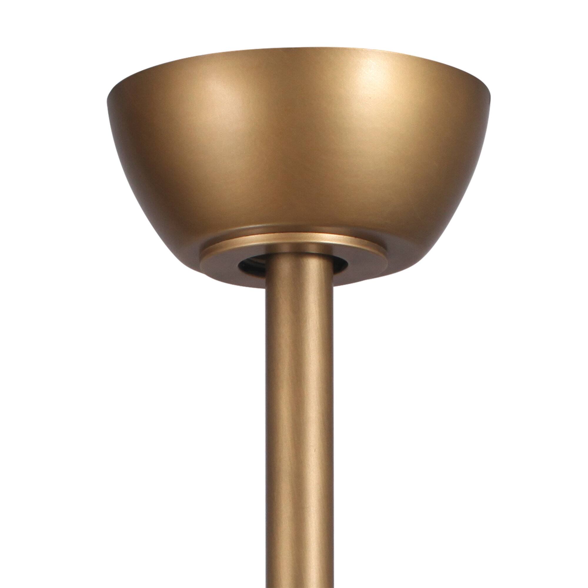 Alt View 8. Parrot Uncle - 22" Antique Brass Crystal Caged Ceiling Fan Chandelier with Remote and Light Kit - Brass.