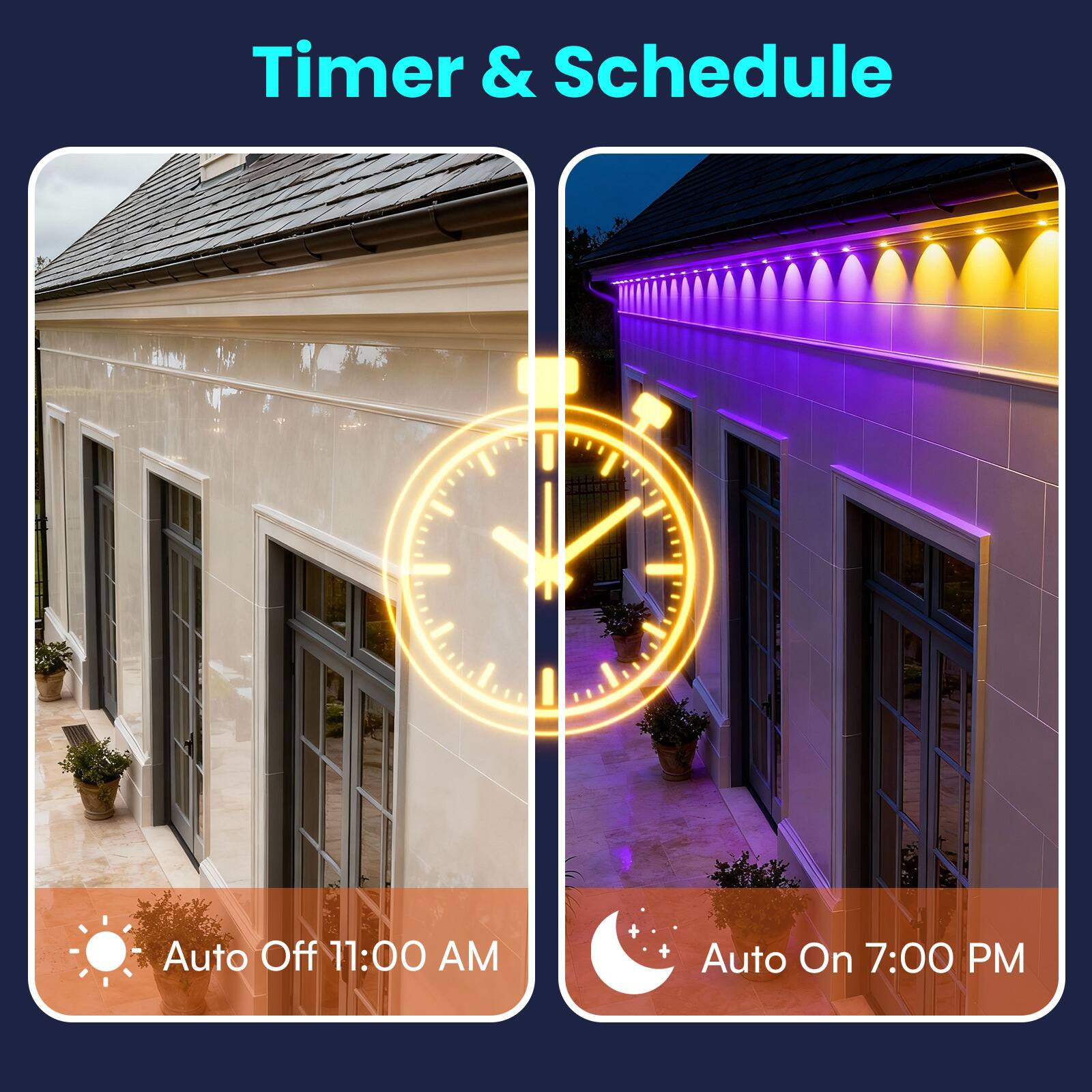 Timer & Schedule

Auto Off 11:00 AM

Auto On 7:00 PM