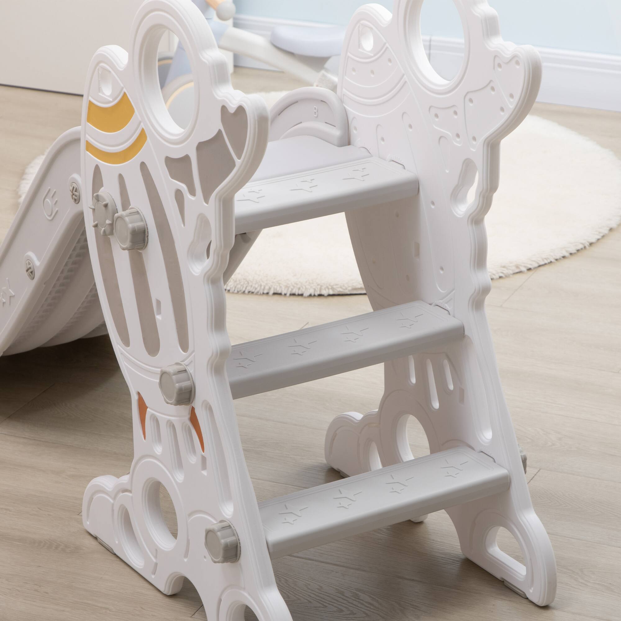 Alt View 5. Qaba - Indoor Toddler Slide, space-themed, 1.5-3yrs play set.