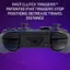 "Fast Clutch TriggersTM patented five triggers to stop positions and decrease travel distance. R2, PC, L1, PS4, D-pad, and PS3 are all supported."