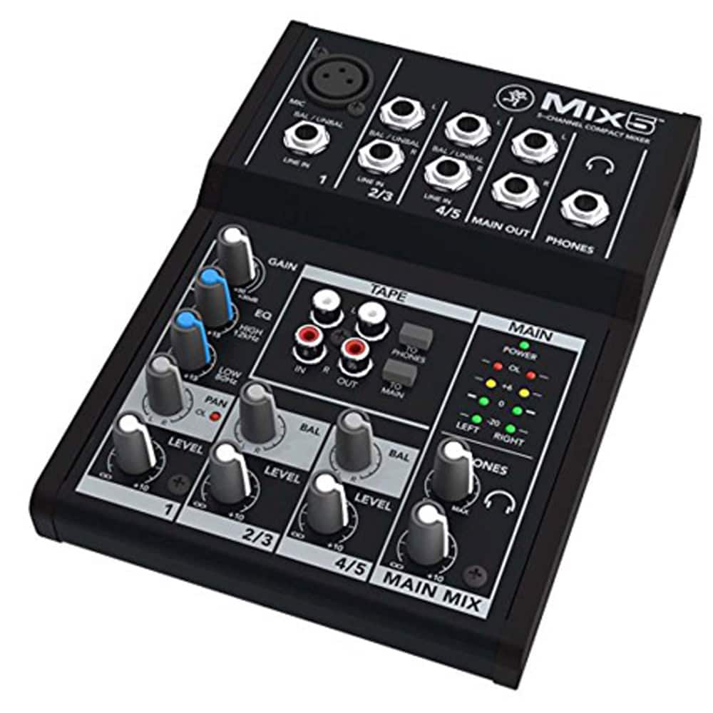 Mackie - 5-Channel Compact Analog Mixer Mix5