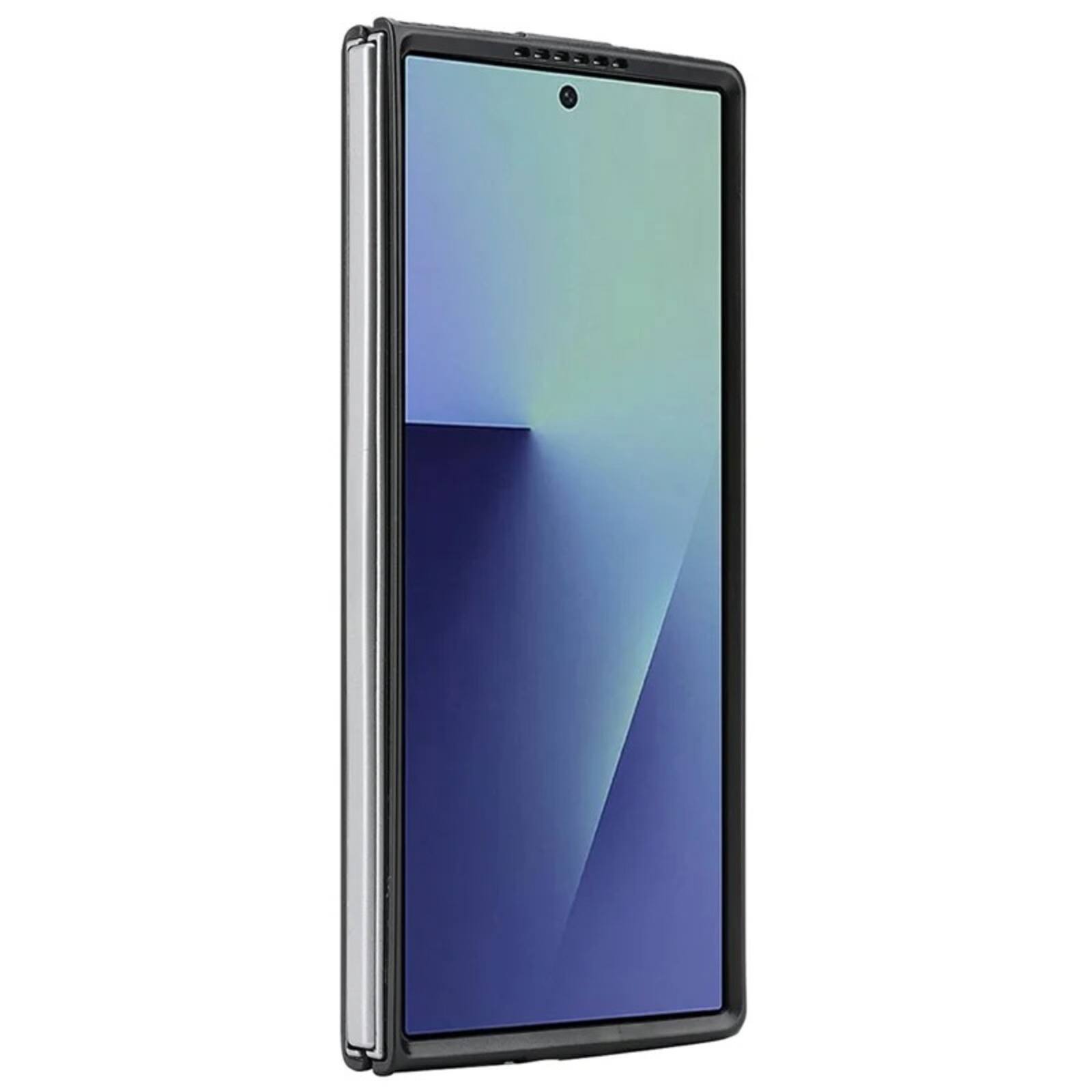 Alt View 4. UUCOVER - Magnetic Case for Samsung Galaxy Z Fold8 Ultra, Compatible with Magsafe Carbon Fiber Texture Shockproof Protective Cover - Black.