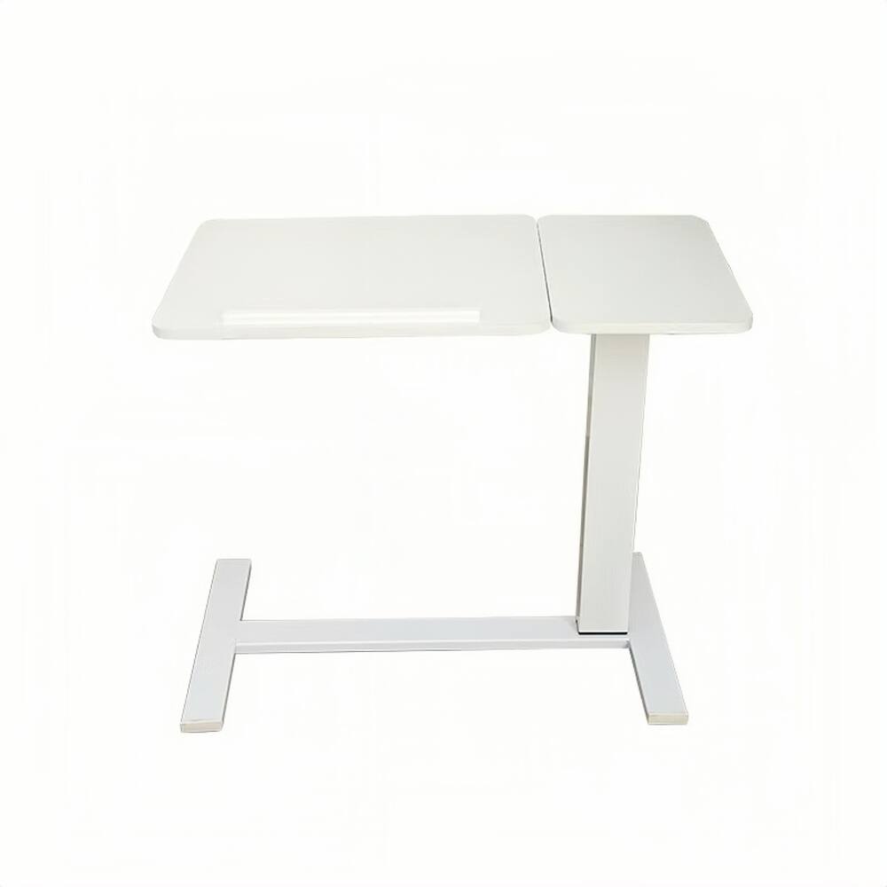 Alt View 6. Loheer - Loheer Overbed Desk Mobile Laptop Stand Adjustable Tray Table White - White.