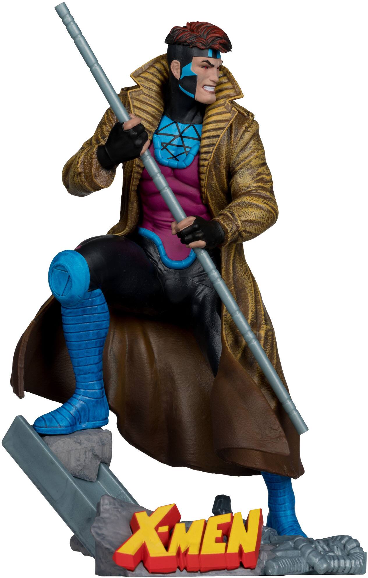 Alt View 4. McFarlane Toys - Marvel 6" Gambit 1:10th Scale Collectible with Scene (X-Men #1).