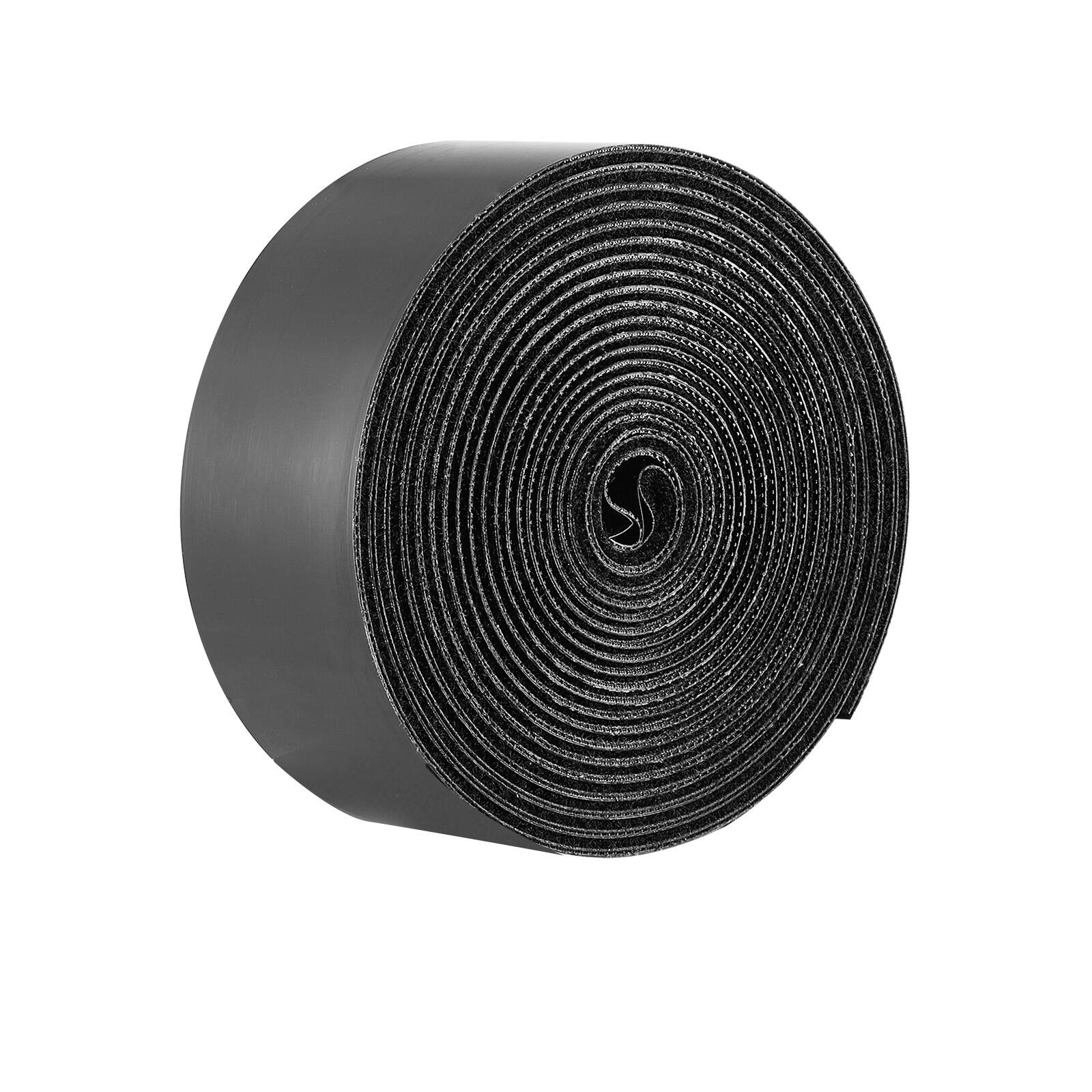 Alt View 5. VEVOR - 16 ft x 1.5 in Hook and Loop Tape, Hook Loop Heavy Duty Strips Rolls, Strong Nylon Self Adhesive Strips Roll - Black.