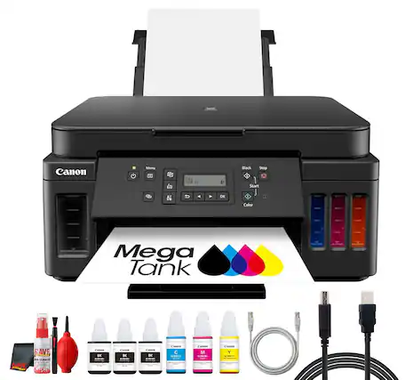 Canon Mega Tank CIEY 100E M4 11 Black Stop Start & OK Color