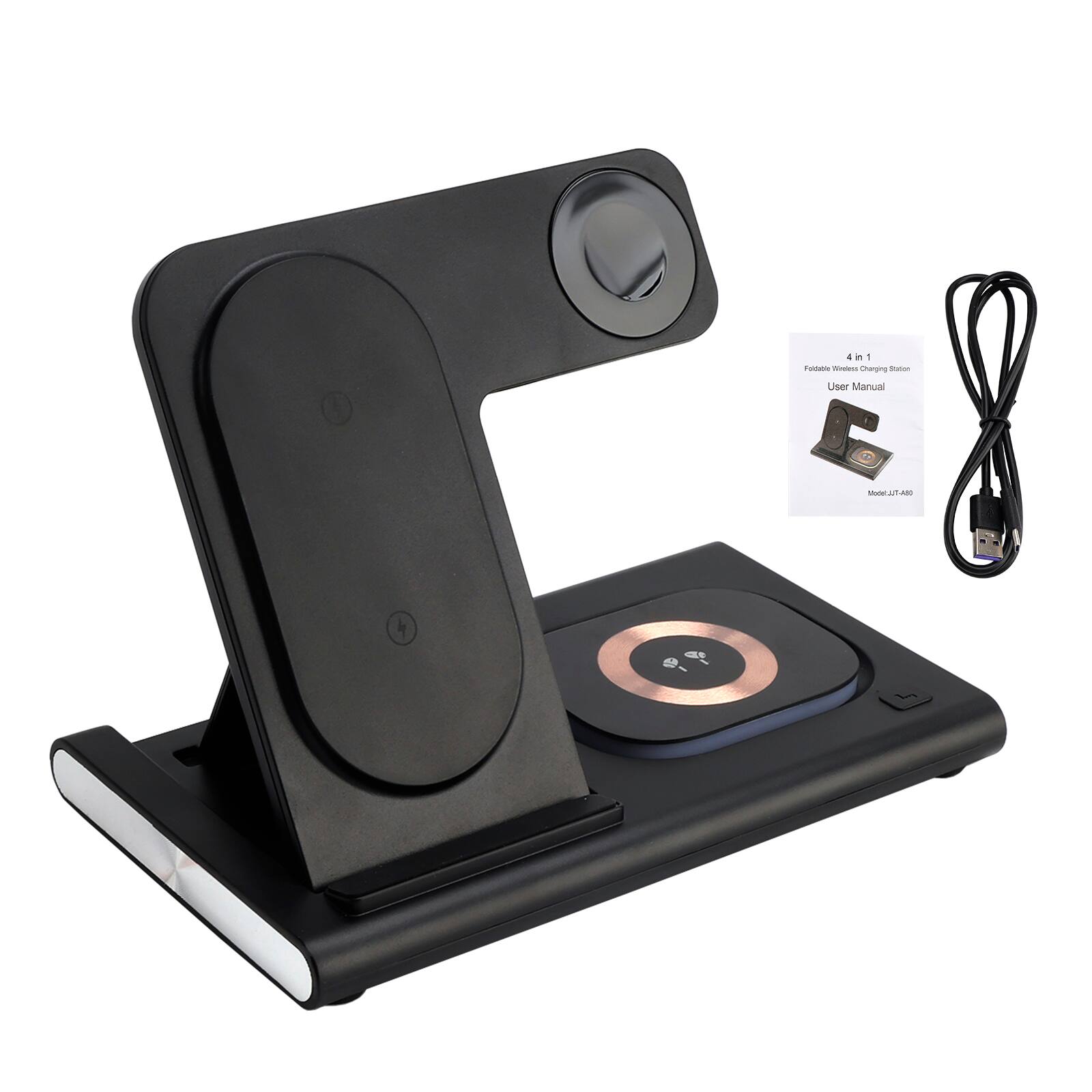 4 in 1 - Foldable Wireless Charging Station  
User Manual  
Model: JT-480