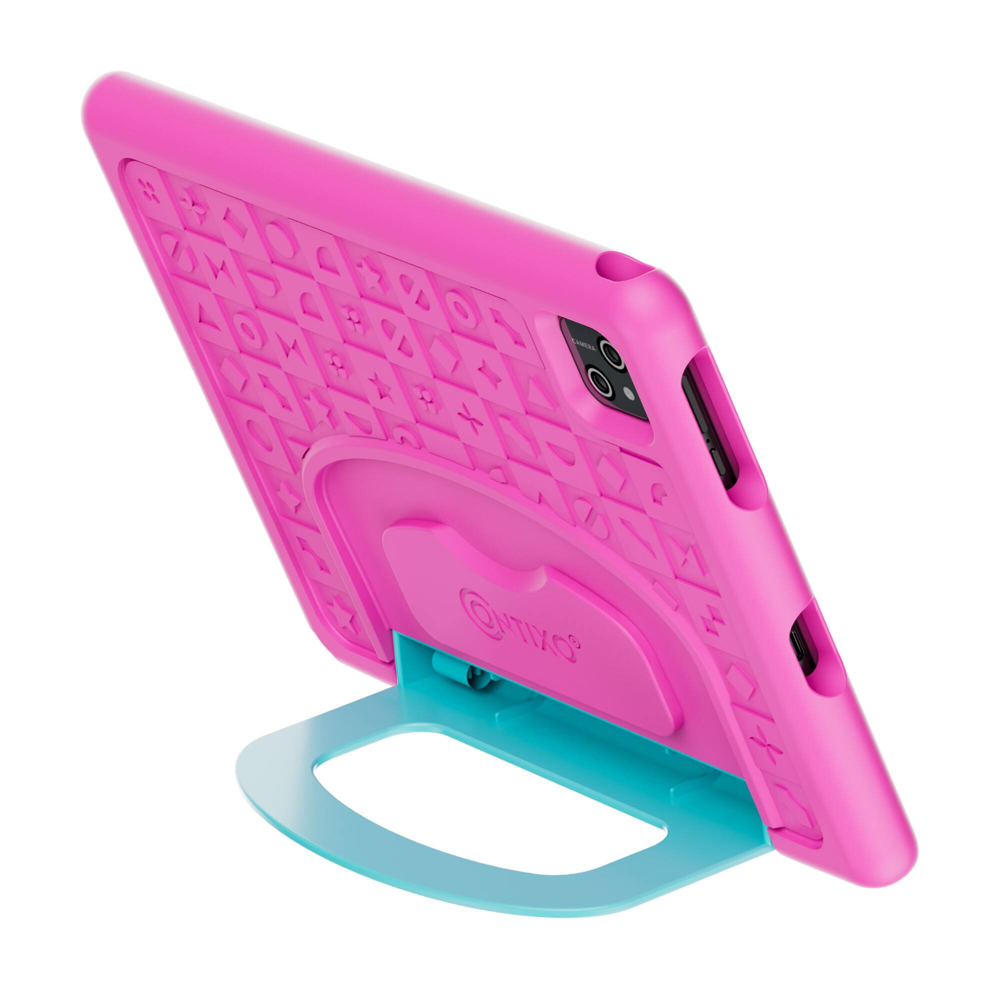 Back. Contixo - A10 10" Educational Kids Tablet with Epic! and Lingokids 64GB with Parental Controls & Kid-Proof Case - Pink.