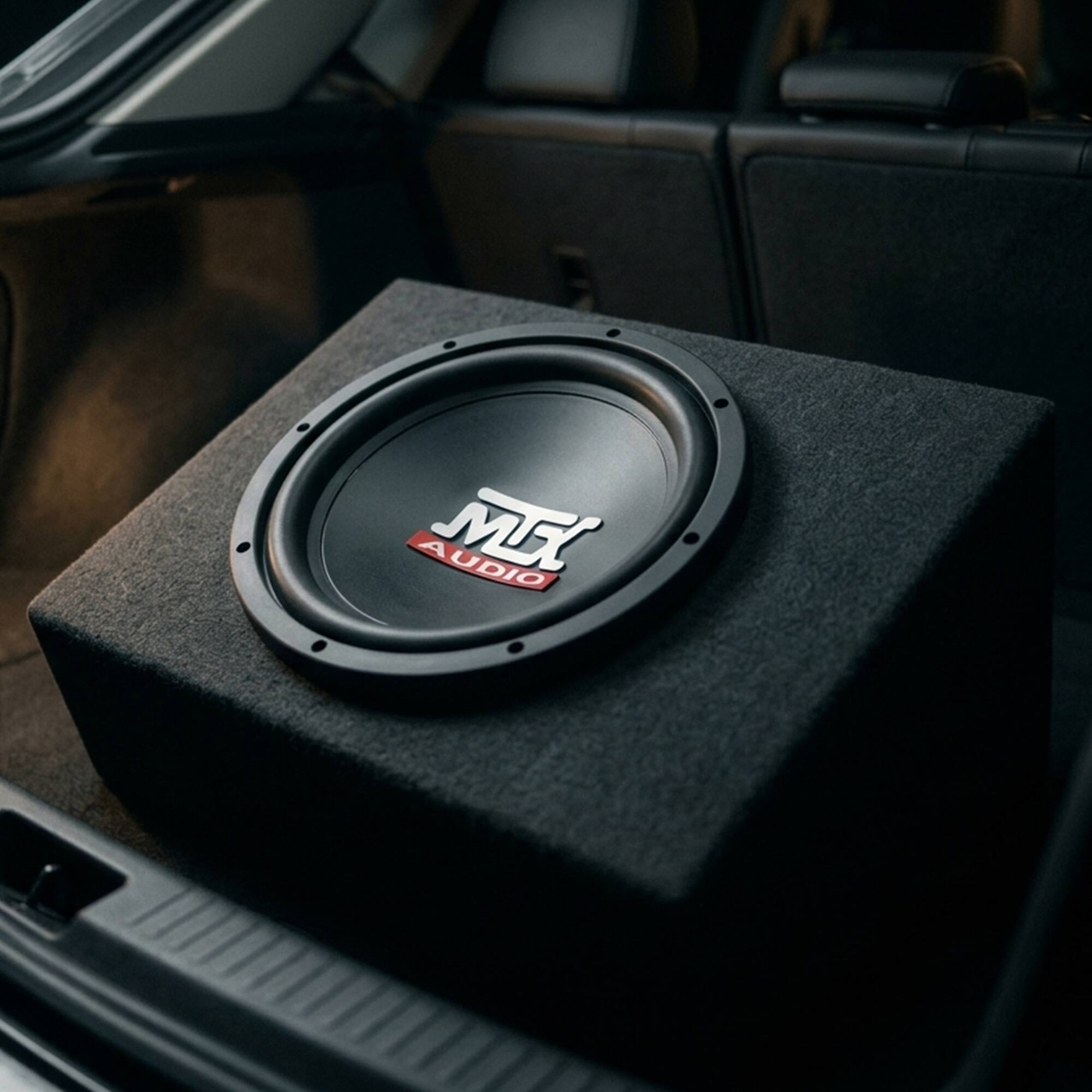 Alt View 4. MTX - MTX TN10-04 Audio 10" 300W Car Power 84.9 dB 4 OHM Single Voice Coil Subwoofer - Black.