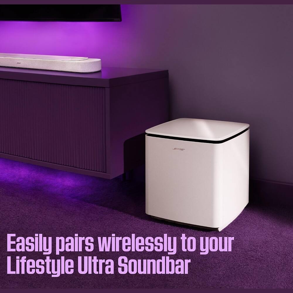 BOSE  
Easily pairs wirelessly to your Lifestyle Ultra Soundbar