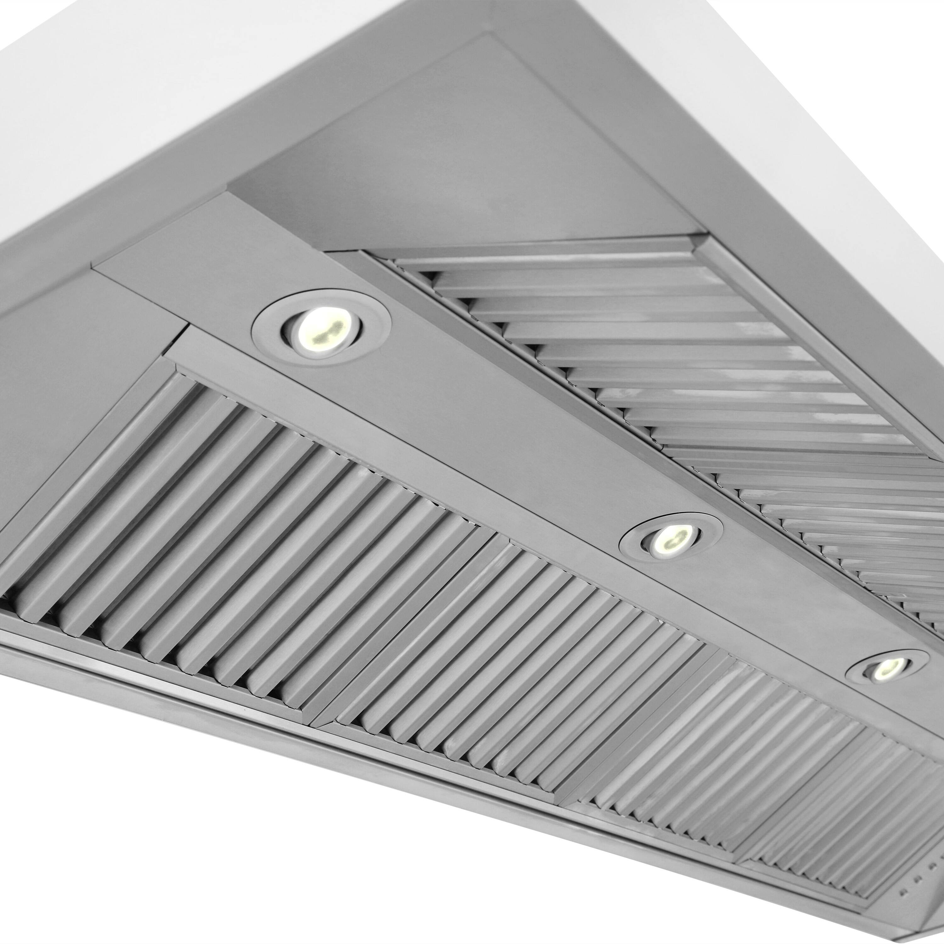 Alt View 2. ZLINE - Professional 60" Externally Vented Range Hood - Stainless steel.