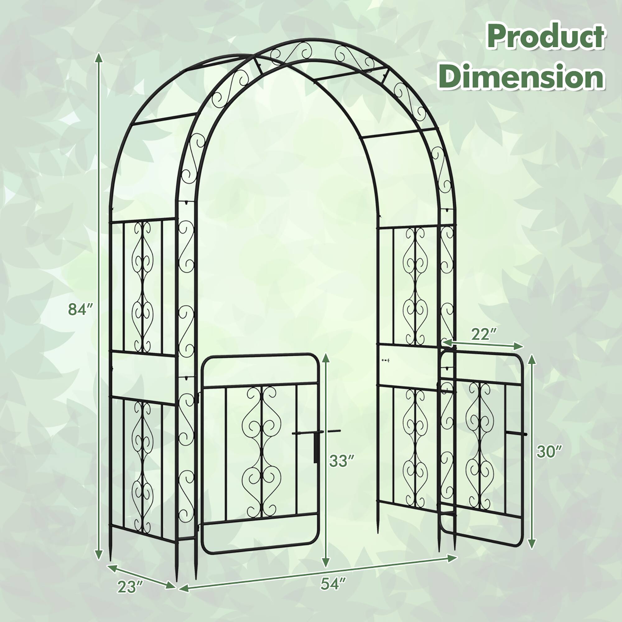 Product Dimension: 84" x 22" x 33" x 30" x 23" x 54"