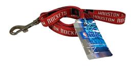 Hunter - Houston Basketball Rockets NBA Medium 6 foot Dog Leash / Lead 3/4 inch wide - Multi