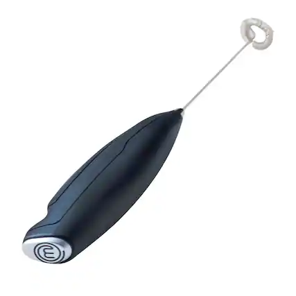 Front. MasterChef - Battery-Operated Milk Frother - Black.