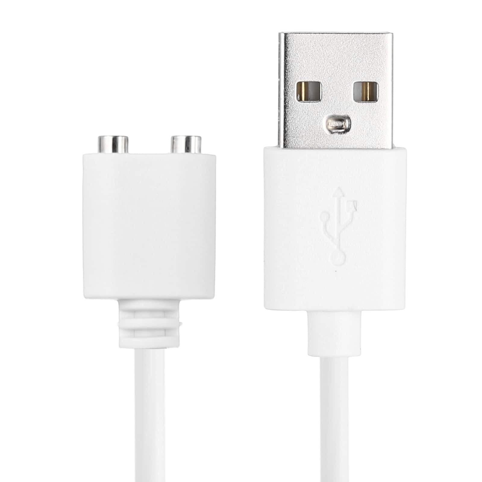 Unique Bargains - Magnetic USB DC Charger Cable, 7mm, 2.6ft, USB, Single Polarity - for Rechargeable Toys & Electric Toothbrush - White