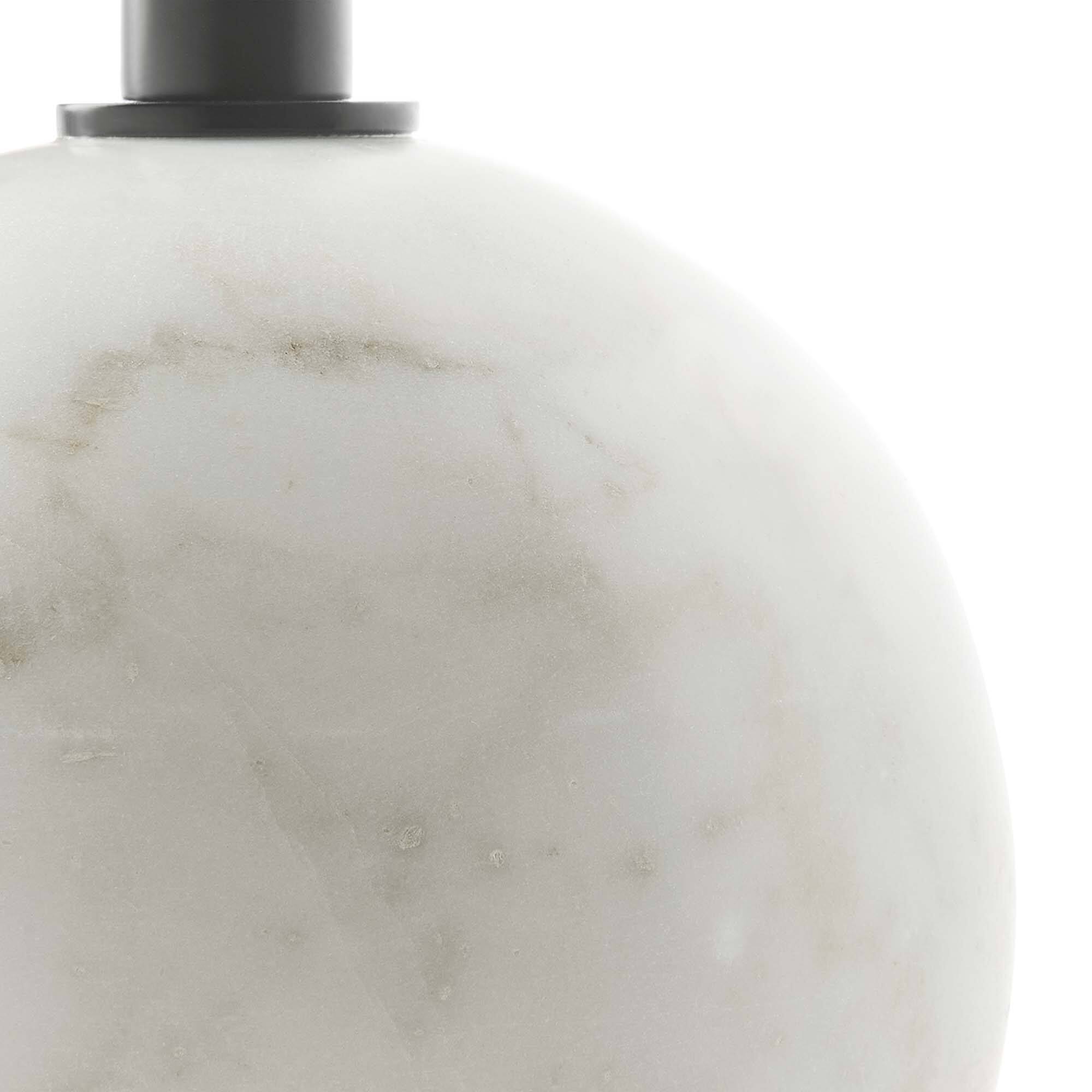 Alt View 6. Modway - Aliza Round White Marble Side Table by Modway - White Black.