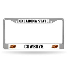 Rico Industries - Oklahoma State Cowboys Chrome Metal License Plate Frame - Multi