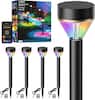 6 Linkind Smart Color Changing Path Light 3 AuroScope" degeratont 3 Cater Fanas PS 4 Pack 4 I / IA - I - - - - 12V-24V AiDot a ADDe