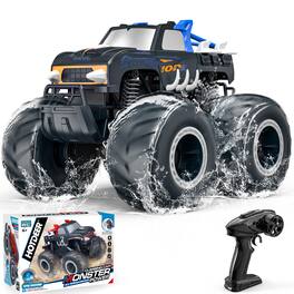 Loheer - 1:16 Remote Control Cars , Waterproof 4WD RC Monster Truck Toys Gifts for Kids Adults
