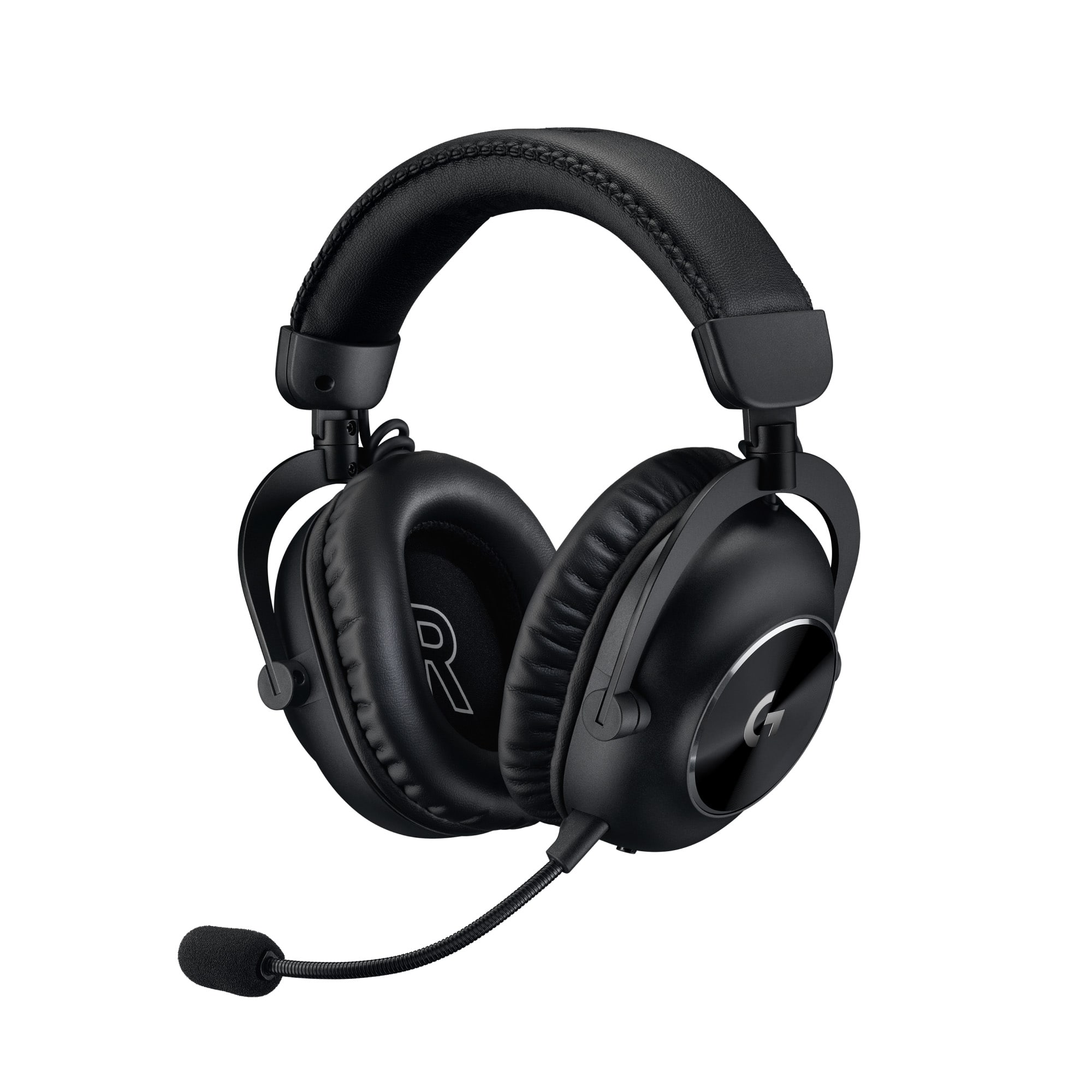 Front. Logitech - PRO X 2 LIGHTSPEED Wireless Over-the-Ear Gaming Headset for PC, PS5, PS4, Nintendo Switch - Black.