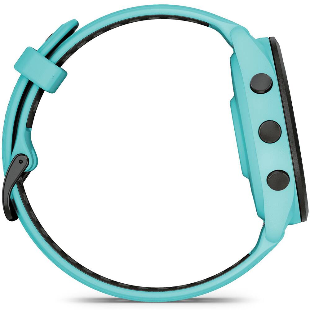 Alt View 6. Garmin - Forerunner 265 GPS Smartwatch Aqua/Black with 2 Year Warranty - Black/Aqua.