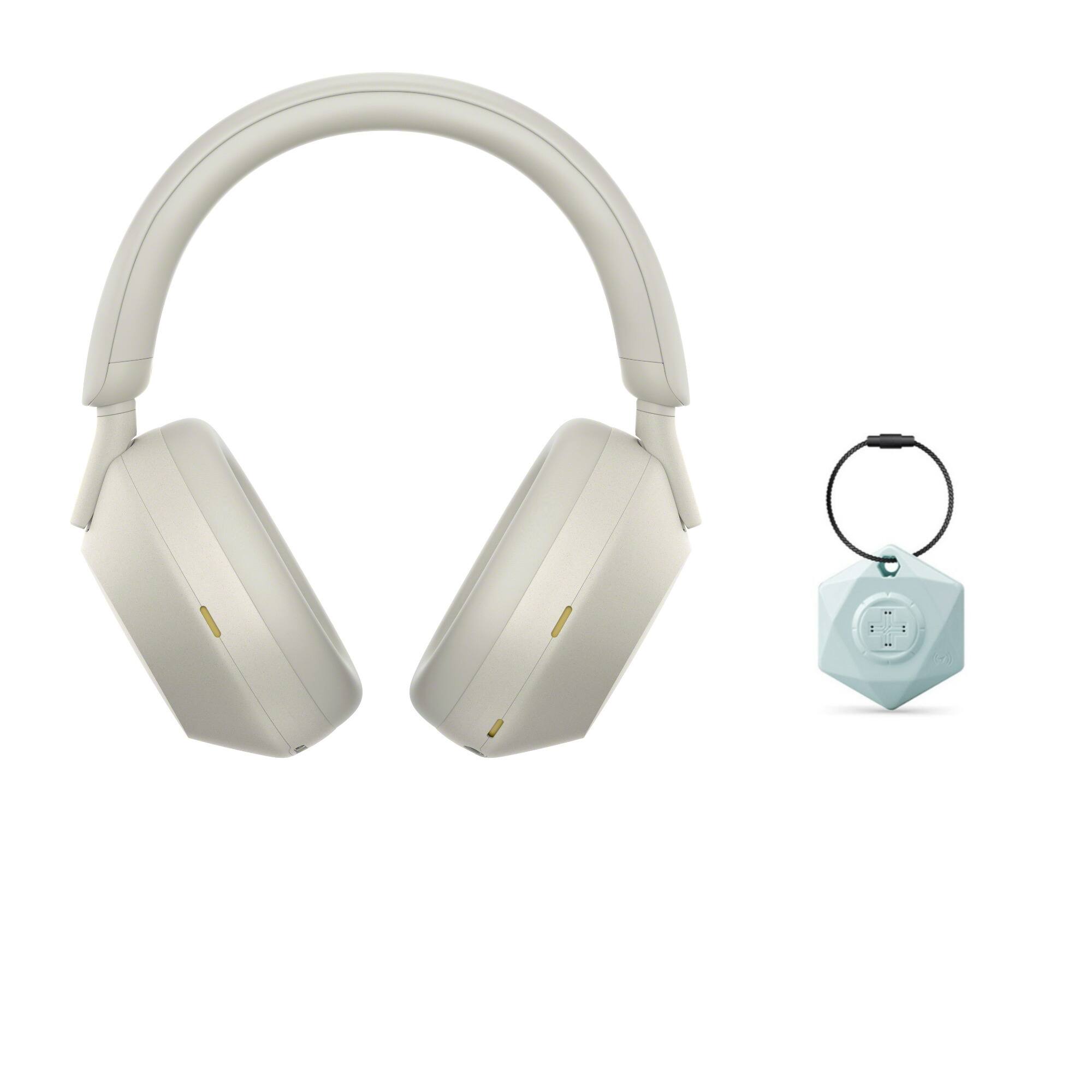 Sony - WH-1000XM5 Wireless Noise Canceling Over-Ear Headphones Bundle - Silver