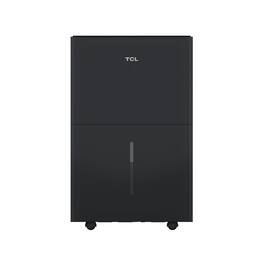 TCL - 50 Pint 4500 Sq. Ft. Smart Portable Dehumidifier with Pump, ENERGY STAR® Certified, Smart Home Compatible - Black