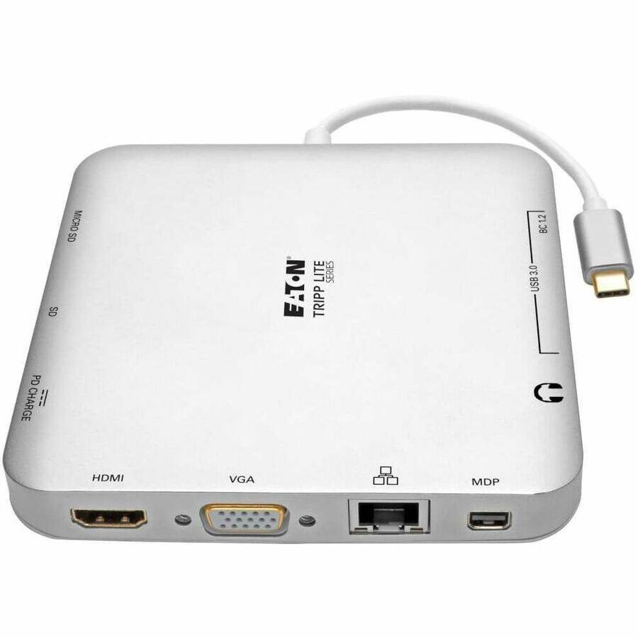 SD PD CHARGE  
SD MICRO  
EATON  
TRIPP LITE SERIES  
1.2 BC 3.0 USB 3 C  
HDMI  
VGA  
MDP