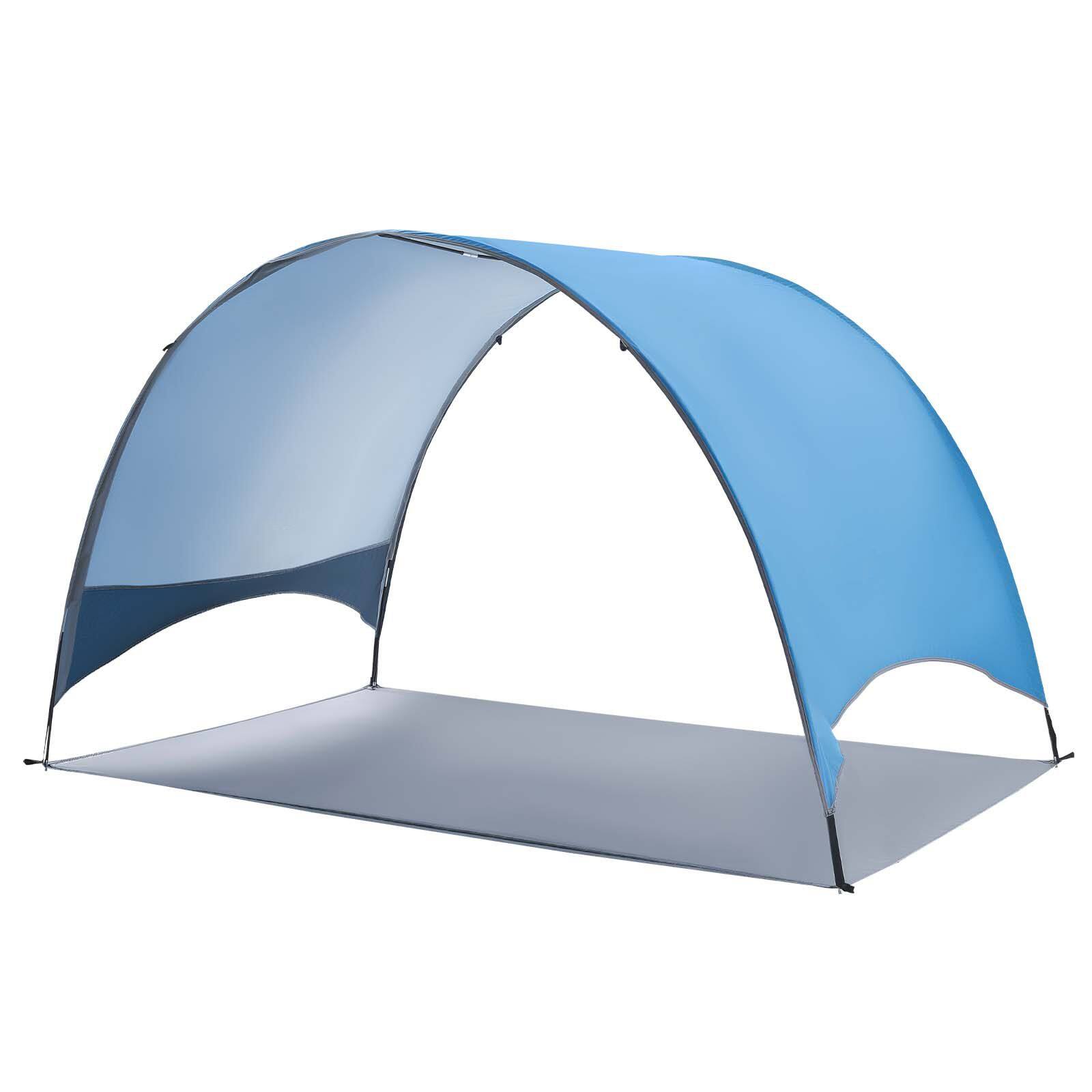 Alt View 6. Loheer - Loheer Beach Tent Sun Shelter Portable Sun Shade Canopy Windproof Outdoor Camping Umbrella - Blue.