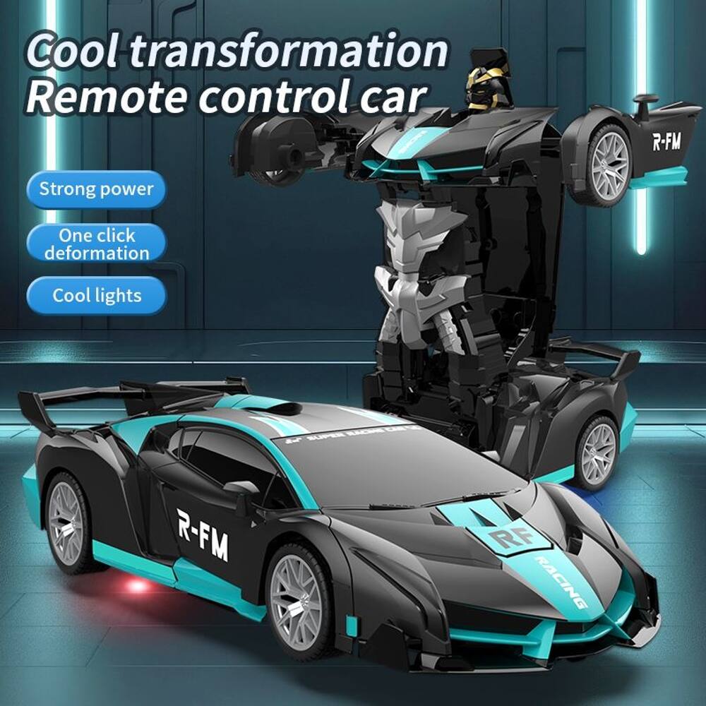 Cool transformation Remote control car  
R-FM  
Strong power  
One click deformation  
Cool lights  
K n - R-FM  
RF RACING