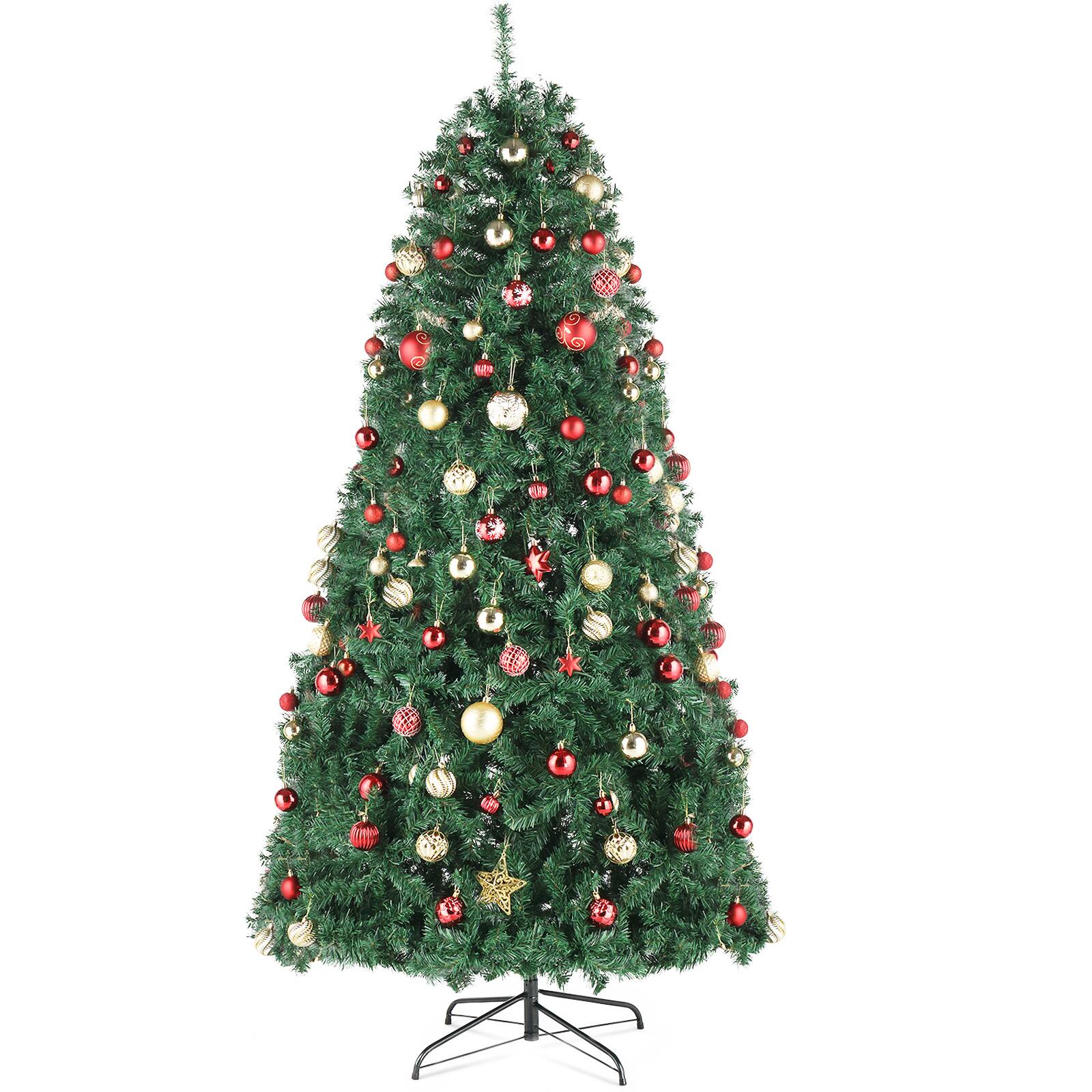 Front. Spaco - Spaco 12ft Automatic Tree Structure PVC Material 7794 Tips Christmas Tree - Green.