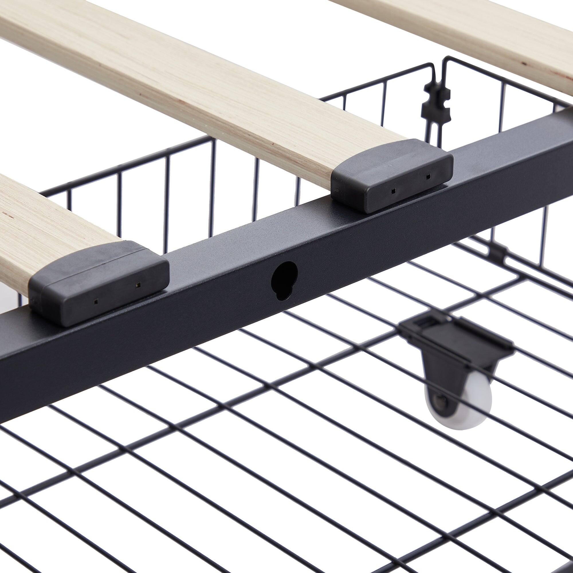 Alt View 3. Vecelo - Queen Size Storage Bed Frame with 4 Drawers - Velvet Upholstered, Adjustable Headboard, 800lb Capacity, Noise Free - Black.