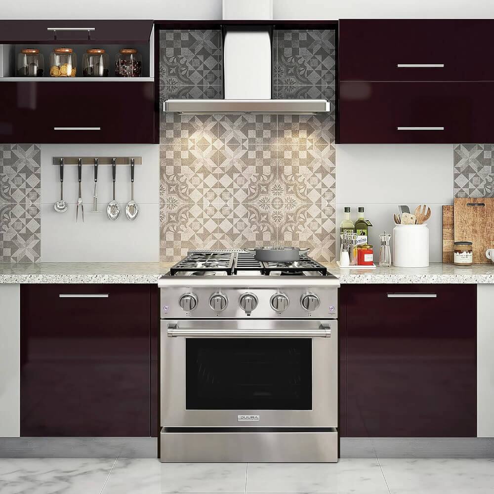 Alt View 4. Avanti - 4.2 Cu. Ft. Stainless Freestanding Gas Range - Stainless Steel.