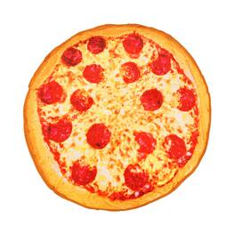 Just Funky - Pepperoni Pizza Round Throw Blanket - Multi-Color