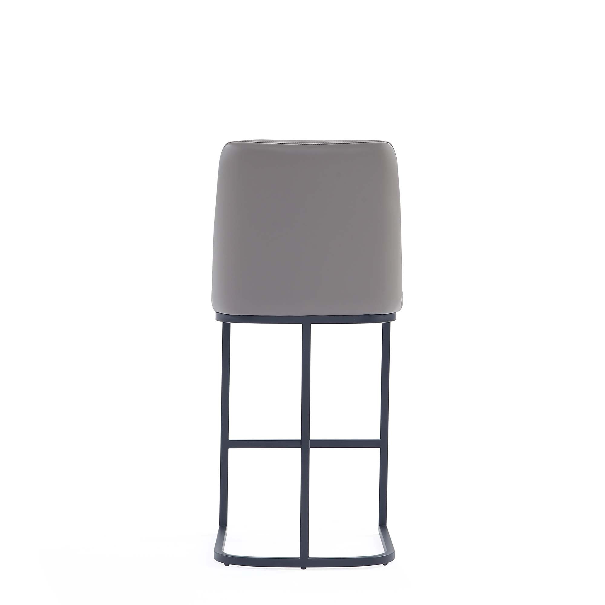Manhattan Comfort Serena Modern Metal Upholstered Counter Stool Set of ...