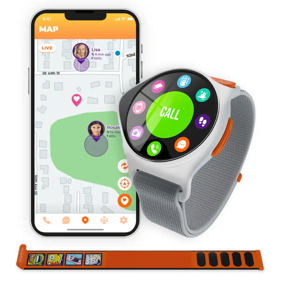 NickWatch GPS Tracking Smartwatch by Nickelodeon with App, Chat