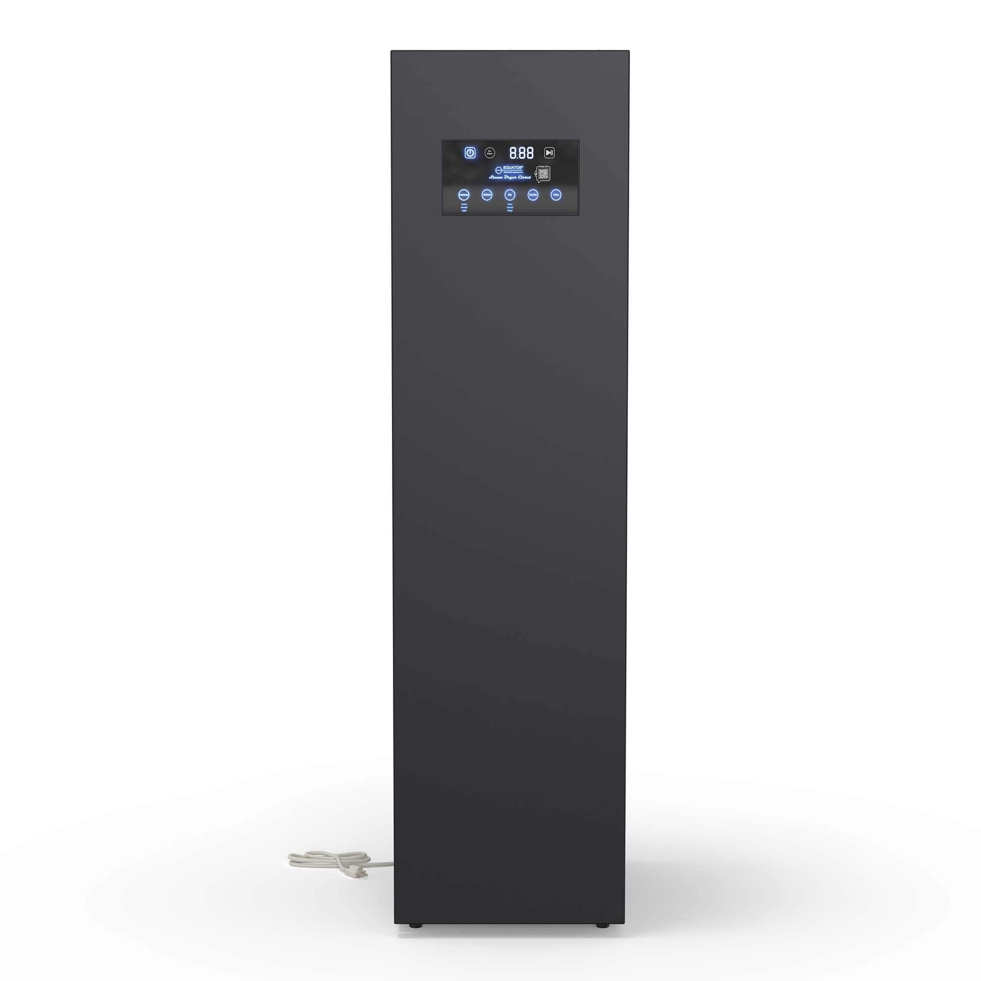 Front. Equator - Equator SDC 760 7.6cf Smart Steam Closet Dryer 4 Moving Hangers Quick20 Refresh Sanitize Deodorize Garment Care - Black.