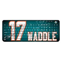Keyscaper - Jaylen Waddle Miami Dolphins Wireless Keyboard - Black