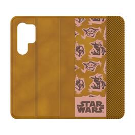 Keyscaper - Star Wars: The Mandalorian Pattern Folio Phone Case - Samsung Galaxy S25 Ultra - Grogu