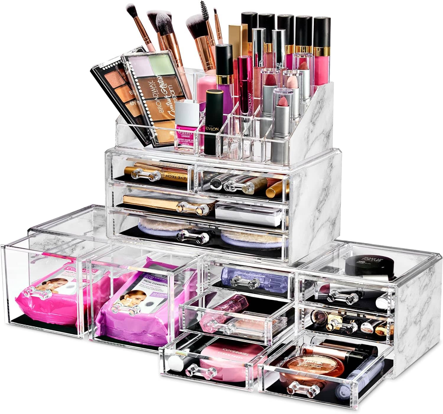 Sorbus - Cosmetic and Jewelry Organizer for Bath, Dresser, Etc
