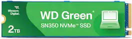 Western Digital - WD WDS200T3G0C 2TB WD Green SN350 NVMe Internal SSD Solid State Drive